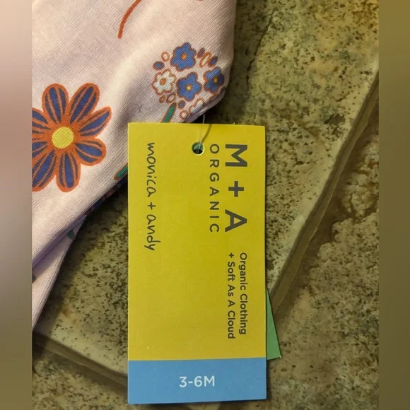 NWT *Bundle of 2* M+A by Monica + Andy Baby Onesies sz 3-6m - Picture 6 of 7